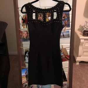 Forever 21 Gold Studded Little Black Dress
